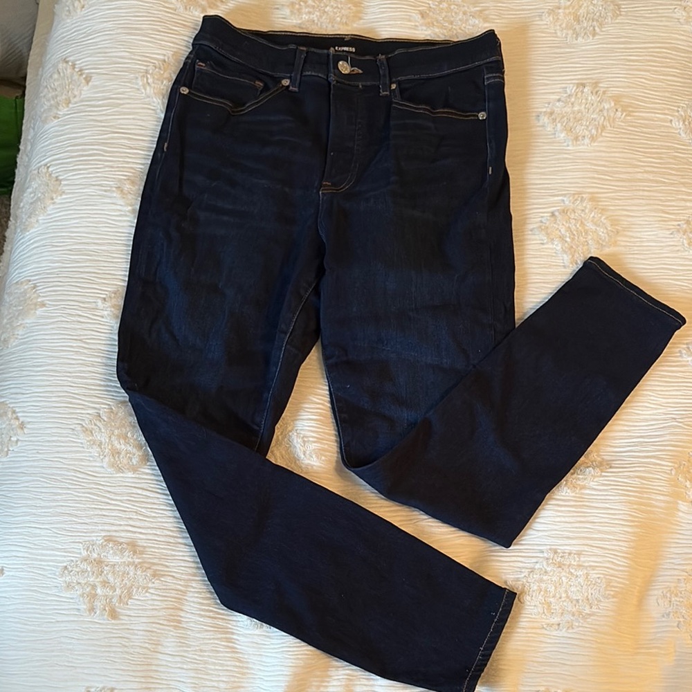 Express Blue Skinny Jeans Classic Fit